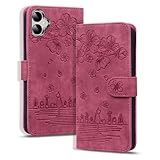 Torske Galaxy A21 ケース 手帳型 SC-42A ケース Galaxy A20 ケース SC- 02Mケース さくら柄 Galaxy A21 SC-42A SCV49・A20 SC-02M SCV46 日本版 用カバー ギャラクシーa20ケース 油絵デザイン ヴィンテージカラー 快適な質感 財布型 Galaxy A21 スマホケース カード収納あり 使う便利性 全面保護 ぎゃらくしーA21ケース Galaxy A20 携帯ケース 5.8インチ 紫の