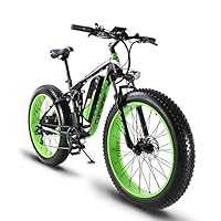 Cyrusher Xf800 ファットバイク 電動アシスト自転車 17 26インチ マウンテンバイク1000ｗ 48v13an アルミフレーム Fatbike迫力の極太タイヤ スノーホイール グリーン 1ページ ｇランキング
