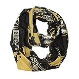 NCAA Missouri Tigers SilkyインフィニティスカーフSpatter、ブラック、70 " x 25 "
