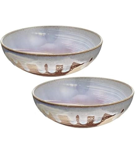 Amazon.co.jp: 萩焼 白萩掛分大鉢 S5-34 : ホーム＆キッチン