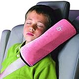 ET 子供の子供の幼児の車の安全ストラップカーシートベルト枕のショルダープロテクション (ピンク)