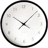 KATOMOKU Muku Clock 7 電波時計 連続秒針ムーブメント km-60 φ306mm (ブラック)