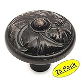 Cosmas 10559orb Oil Rubbed Bronze Round Floralキャビネットノブ – 1 – 1 / 4 "インチ直径 – 25パック