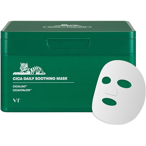 Saborino Mezama Sheet Gesichtsmasken CC 22 Mit CICA & Dokudami – 28 Stück Packung – Tuchmasken Für Die Hautpflege
