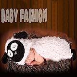 ハンドメイド 0-6ヶ月 撮影写真 ベビー 幼児 セット ヒツジ 帽子付ロンパース 0-6ヶ月に合う 【1点】