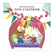スクエア くまのがっこう 2019年 カレンダー 壁掛 白 KCA-1