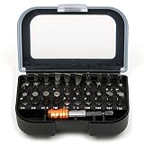 31pcs / setマグネットホルダープロフェッショナルドライバービットセットW /ケース頑丈なクロムバナジウム鋼スクリュードライバーヘッドセットトルクス16進ビット