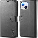 TUCCH iPhone 14 対応 ケース 手帳型 iPhone14 ケース カード収納 スタンド機能 耐衝撃 軽量 高級PU合皮 マグネット [RFIDブロッキング] アイフォン14 財布型 スマホカバー (iPhone 14 6.1インチ対応) ブラック