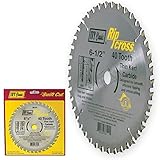 IVY Classic 36181 Ripcross 6-1/2-Inch 40 Tooth Thin Kerf Carbide Circular Saw Blade with 5/8-inch Di