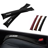 KINKA MUGEN無限用 カーシートギャップフィラー 2個入り 隙間クッション ムゲン MUGEN 無限 車 隙間埋め サイド ギャップフィラー 隙間ストッパー 隙間収納 車 SUV カーシートアクセサリー 運転席 収納スロット 隙間ギャップフィラー（黒）