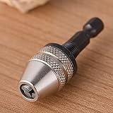 炭素鋼 1/4 六角シャンク 0.3-3 。 6 MM キーレスドリルチャック高速電力ツールに変換