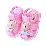 (ダンティヤ)Dantiya ベビー　キッズ　新生児　女の子　男の子　春夏秋　靴　ファーストシューズ　ベビーシューズ (14, 熊ピンク)