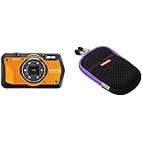 RICOH WG-6 オレンジ 本格防水カメラ 20メートル防水 耐衝撃 防塵 耐寒 高画質2000万画素 4K動画対応 高性能GPS内蔵 水中専用マーメードモード搭載 高性能GPS・電子コンパス内蔵 仕事に使える「CALSモード」搭載+RICOH 