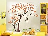 Pop Decors Monkeys Party Beautiful Wall Stickers for Kids Rooms [並行輸入品]