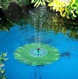 我が家に 噴水 ！　浮かべるだけの かんたん設置♪ ポンプ 太陽光で動くのでエコ＆配線不要!!!