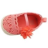 プリンセスシューズ　可愛いフォーマル靴　王女シューズ　メリヤス　編み靴　女の子　赤ちゃん　柔らかい　結婚式　お誕生日　綿布　レッド　12-18ヶ月に対応靴　春　夏　秋