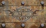 Harley-Davidson Door Emboss Floor Mat,Multicolor ハーレーダビッドソンドアエンボスフロアマット,マルチカラー [並行輸入品]