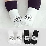 ベビーソックス　秋冬仕様 １０-１2cm 0歳-4歳くらい 選べる2色　YES&NO 滑り止め付き カラー無地　ベビー靴下 男女兼用 男の子用　女の子用 赤ちゃん 靴下 2点セット 梱包 できます