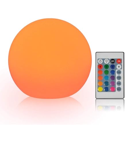 Amazon.co.jp : LED ボールランプ 直径20cm ボールライト 16色