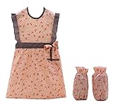 [フラワーズ-2]コットンの子供のエプロンの料理ペインティングスモックキッズアーティストエプロン