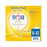 出生スターターパック6×70ミリリットルからSmaプロ最初の乳児用ミルク (SMA Nutrition) (x 6) - SMA Pro First Infant Milk From Birth St