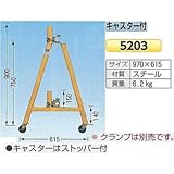 つくし工房 キャスター付単管バリケード 鉄(スチール) ガードスタンド 2個1セット 5203