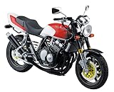 青島文化教材社(AOSHIMA) 1/12 ザ・バイクシリーズ No.53 ホンダ NC31 CB400 SUPER FOUR 1992年式 カスタムパーツ付き プラモデル 成型色
