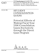 Gao-06-195, Student Consolidation Loans: Potential Effects of Making Fiscal Year 2006 Consolidation Loans Exclusively Through the Direct Loan Program