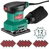 電動サンダー HYCHIKA 250W 研磨機 高効集塵 低振動 軽量 14000RPM DIY 集塵ボックス 木工作業 研磨 錆落とし 塗