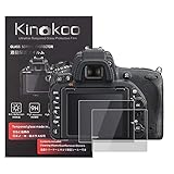 kinokoo 液晶保護フィルム Nikon D750専用 硬度9H 高透過率 耐指紋 気泡無し 強化ガラス 厚さ0.3mm 2枚セット 標識クロス付き(D750専用)