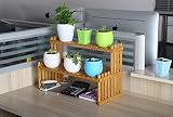 YI LU Deng JU- 多肉植物の小さな植物のフレームの花のポットラックにNanzhuangデスクトップの花のスタンドマルチ階建ての木製の花のフレームシンプルな創造的なオフィステーブル