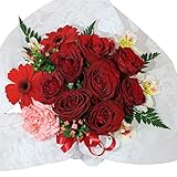 Hanadokoroかんも屋特製 バラ8本と季節のお花 フラワーアレンジメント フラワーギフト 選べるラッピング roses with basket for birthday and annivers