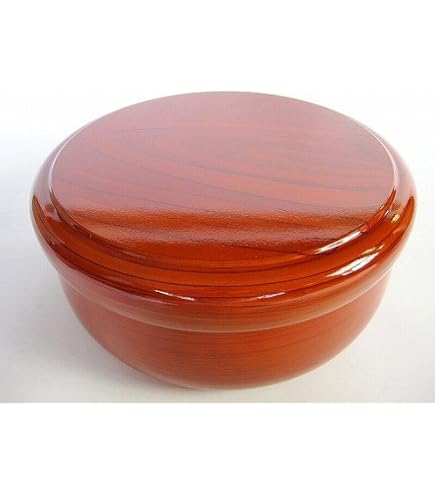 Amazon｜大幅 高級 大蔵ロクロ工芸の木製御茶櫃｜茶入・茶壺 
