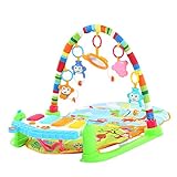 GoolRC 多機能 プレイマット ジムにメリー 赤ちゃん 新生児 ベビージム 寝かしつけ 泣き止め あんよでキック知育玩具