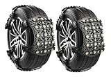 非金属 タイヤチェーン スノーチェーン 自動車 2本セット 滑り止め 冬場チェーン 155R13 155/60R14 155/65R14 165/60R14 165/65R14 165/70R13 175/60R13 175/65R13 195/45R15(XF02)