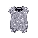 MYDABABY 赤ちゃん ロンパース 夏 男の子 綿 70 キッズ ルームウェア 80 半袖 3m - 24m 70 白鳥 柄