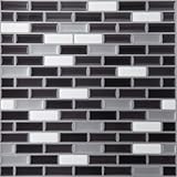 Achim Home Furnishings MGTSPCMT24 Metallic Mosaic Magic Gel Wall Tile, Spectrum, 1-Pack