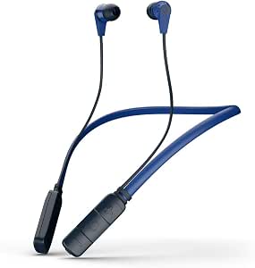 Amazon Skullcandy Ink D Bluetoothワイヤレスイヤホン マイク付き ノイズアイソレーション 超音 8時間充電式バッテリー 軽量 柔軟な襟付き ロイヤルブルー 再生 楽器 音響機器 楽器 音響機器