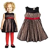 (ハラジュクミニ) HARAJUKU MINI スパンコール×レースドレス ブラック 2T/90cm 【並行輸入品】