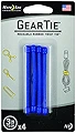 NITEIZE(ナイトアイズ) ギアータイ 3インチ 4個入 ブルー GT3-4PK-03 (日本正規品)