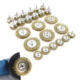 お得な24PCS！各サイズ！六角軸ワイヤーブラシ セット ディスクグラインダー用 カップワイヤブラシ　ホイールワイヤー