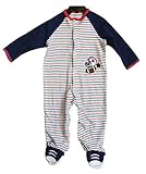 Little Me Boy 'sボディスーツロンパース( 6 m、ストライプ、Football )