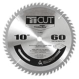 Timberline 10060 Ti- Cut and Trade General Purpose and Finishing ATB Grind Thin Kerf Carbide Tipped 