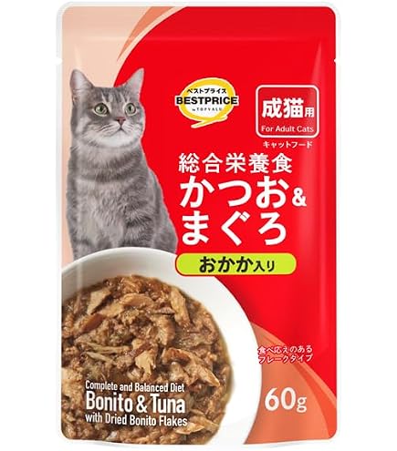 Amazon.co.jp: トップバリュ キャットフードパウチ かつお＆まぐろ