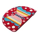 吸水性のノンスリップ耐久性のあるドアマットエントリーマットエントランスマット、15.7"x23.6"、E