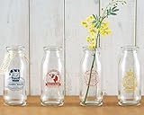 ミルクや小物入れに 丸和貿易 ラベルボトル ミルク 200ml リーフフラワー 400640603