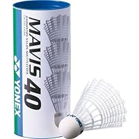 ヨネックス(YONEX) バドミントン シャトル メイビス40P (ナイロン+合成コルク) 3個入り MIDDLE(適正温度12~23℃) M-40BP