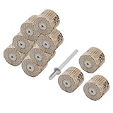 uxcell　フラップホイール　エメリー布金属製　シルバートーン　240グリット　10個入り