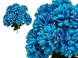 tableclothsfactory 84菊Mumsボール人工ウェディング花 – ターコイズ