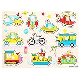 知育玩具 木のおもちゃ 乗り物 マーチ キッズ 子ども 想像力向上 発見力アップ 幼稚園 五感の刺激 誕生日 入学祝